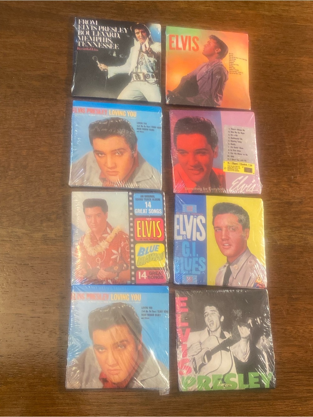 Vintage 1981 Chu-Bops Elvis Presley Gold Album Collection 8 Sealed Complete Set